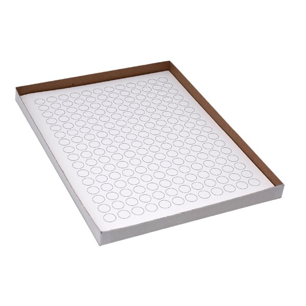 Label Sheets, Cryo, 13mm Dots, for 1.5-2mL Tubes, 20 Sheets, 192 Labels per Sheet, White, 3840PK